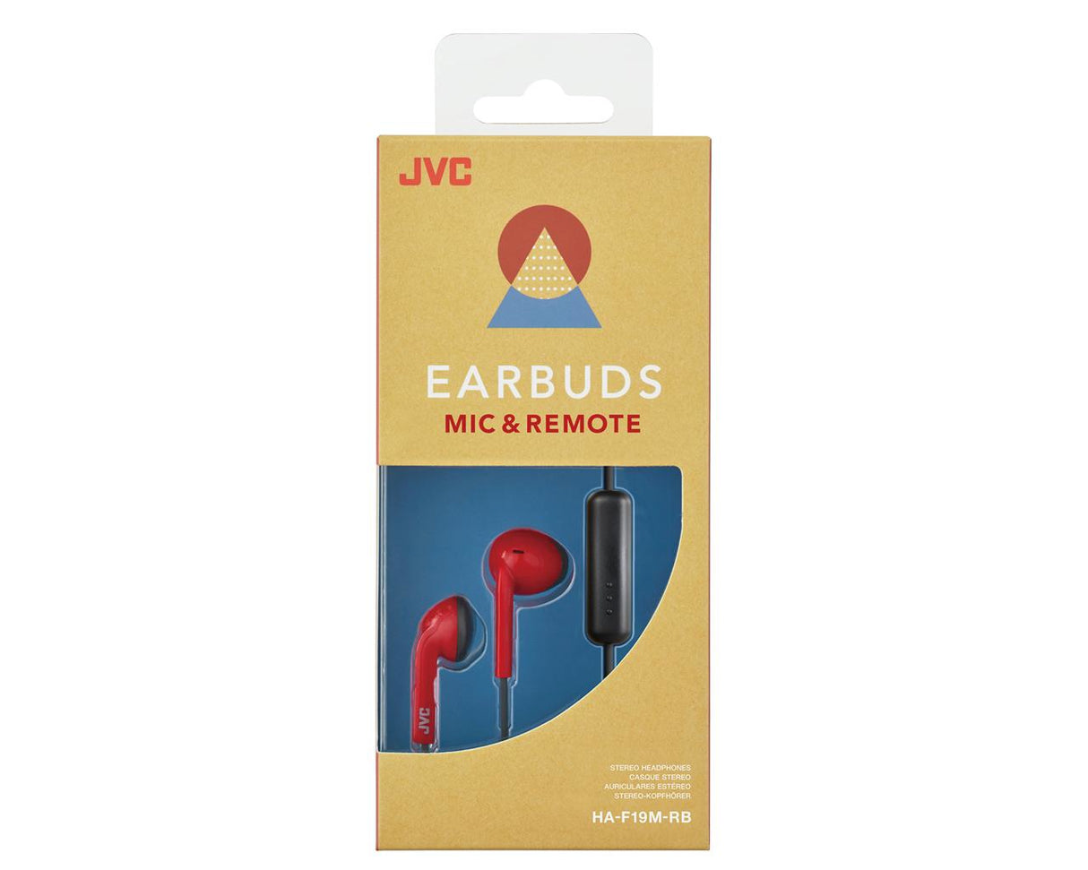 JVC HA-F19M-RB Auricolare Cablato In-ear Musica e Chiamate Rosso