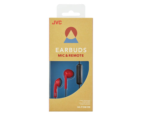 JVC HA-F19M-RB Auricolare Cablato In-ear Musica e Chiamate Rosso