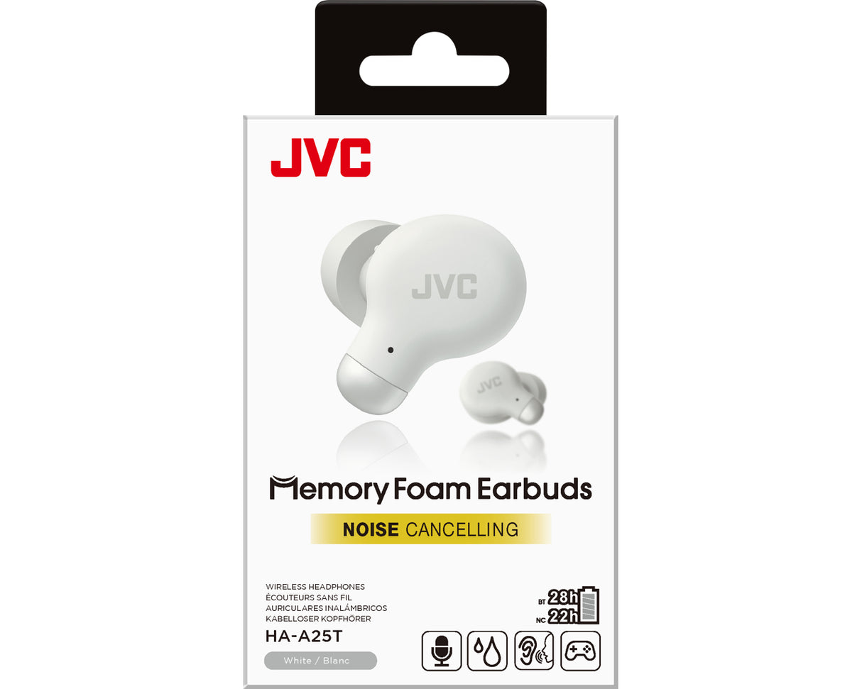 JVC HA-A25T Auricolare True Wireless Stereo (TWS) In-ear Musica e Chiamate Bluetooth Bianco