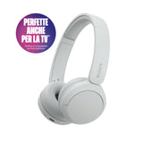 Sony Cuffie Bluetooth wireless WH-CH520 - Durata della batteria fino a 50 ore con ricarica rapida, stile on-ear - Bianco