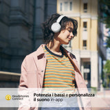 Sony Cuffie Bluetooth wireless WH-CH520 - Durata della batteria fino a 50 ore con ricarica rapida, stile on-ear - Bianco