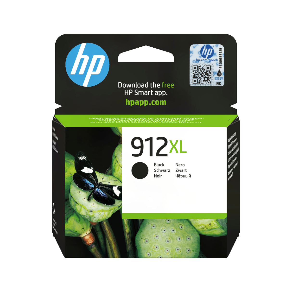 HP Cartuccia di inchiostro nero originale 912XL ad alta capacità