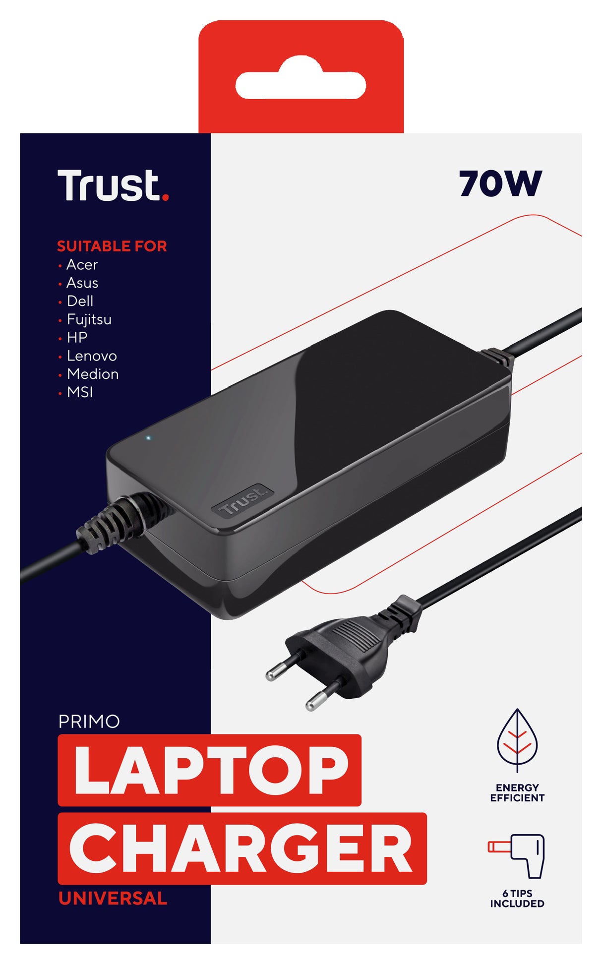 Trust Primo adattatore e invertitore Interno 70 W Nero