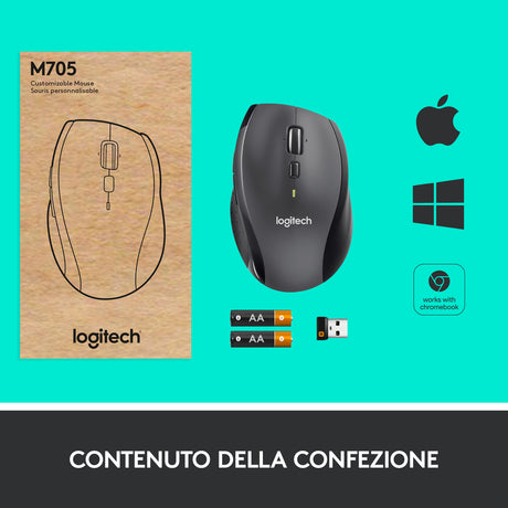 Logitech M705 Marathon mouse wireless