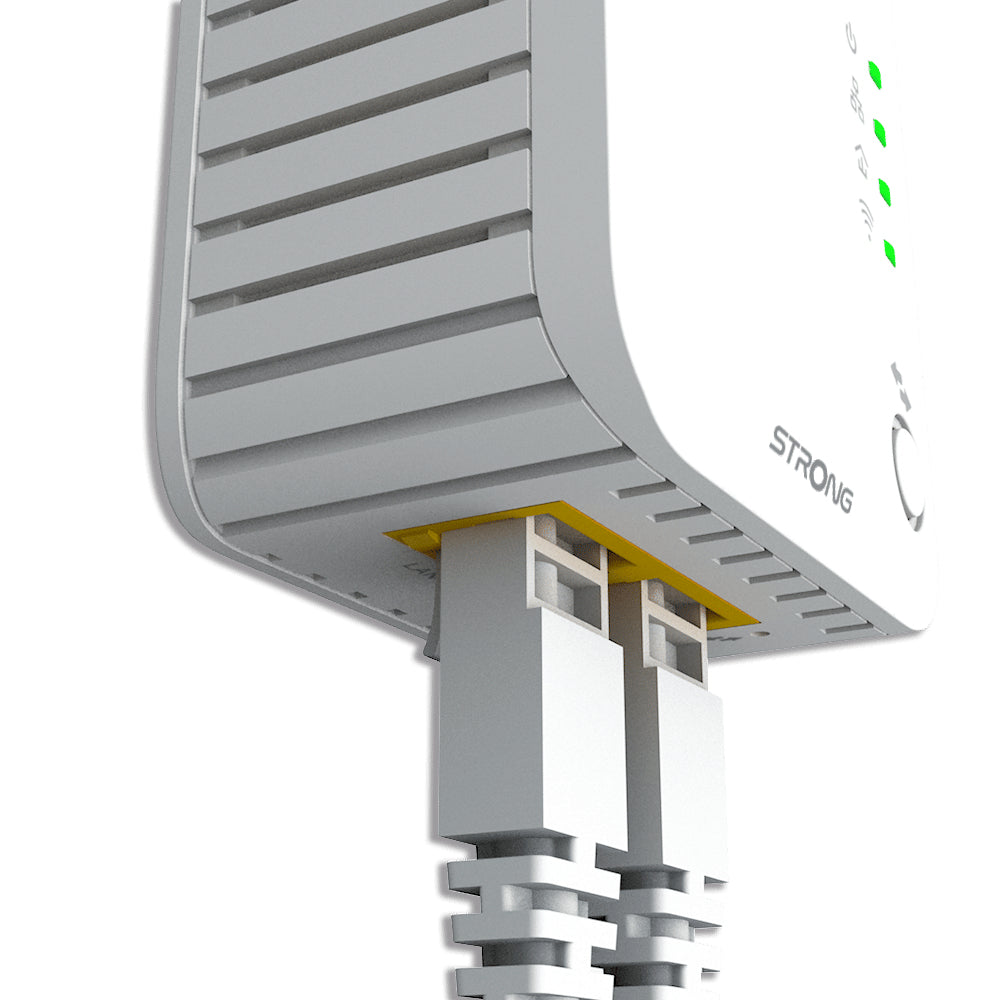 Strong Powerline Wi-Fi 600 Kit 600 Mbit/s Collegamento ethernet LAN Bianco
