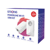 Strong POWERL1000DUOWIFIEUV2 1000 Mbit/s Collegamento ethernet LAN Wi-Fi Bianco 2 pz