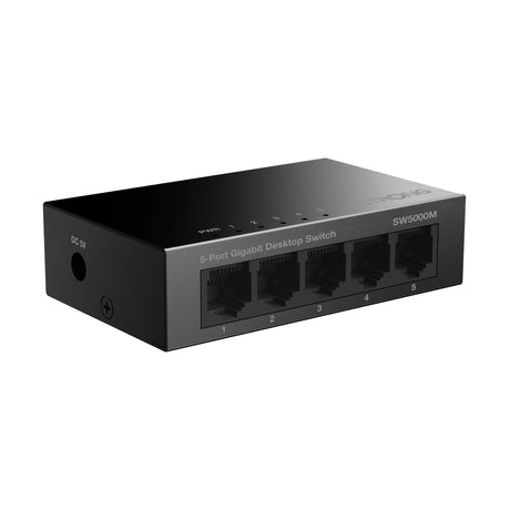 Strong SW5000M switch di rete Gigabit Ethernet (10/100/1000) Nero