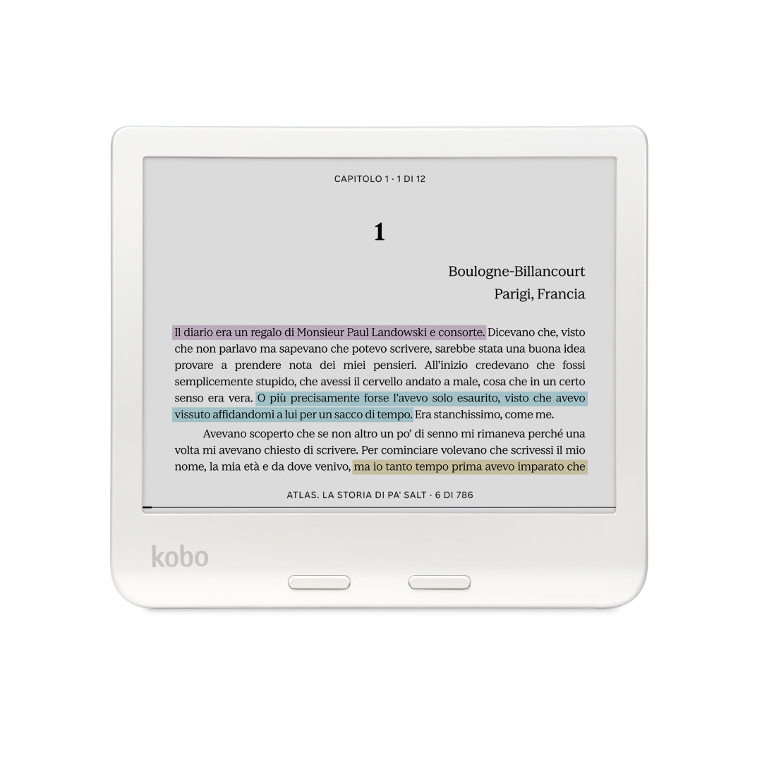 Rakuten Kobo Libra Colour lettore e-book Touch screen 32 GB Wi-Fi Bianco