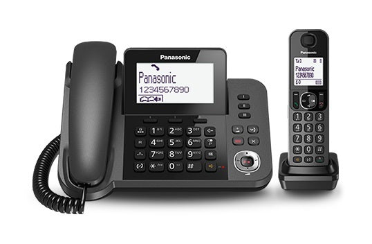 Panasonic KX-TGF320EXM - Telefono cordless con segreteria telefonica, nero