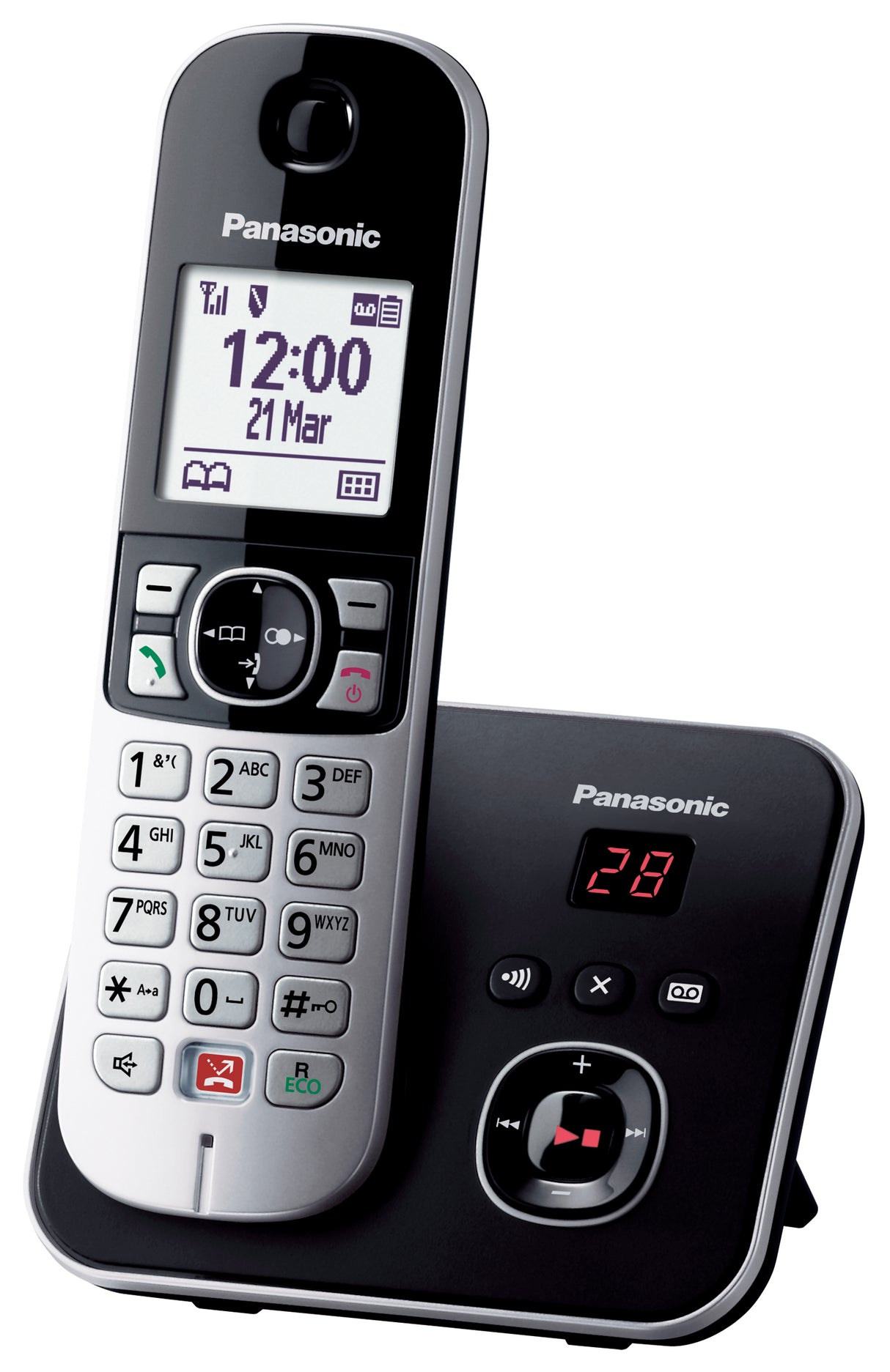 Panasonic Telefono cordless digitale con segreteria telefonica KX-TG6861