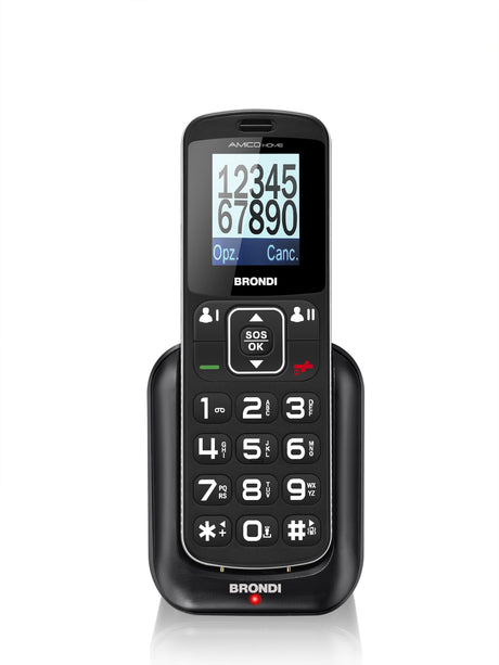 Brondi Amico Home 4,5 cm (1.77") 90 g Nero Telefono di livello base