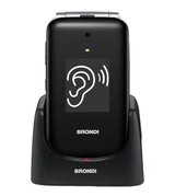 Brondi Amico Supervoice 7,11 cm (2.8") Nero Telefono per anziani