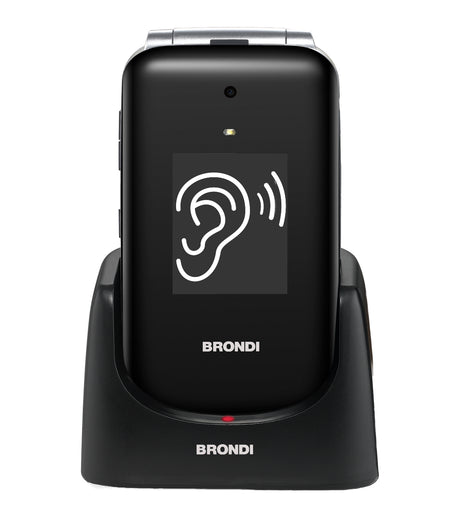 Brondi Amico Supervoice 7,11 cm (2.8") Nero Telefono per anziani