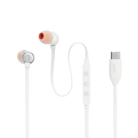 JBL Tune 310C Auricolare Cablato In-ear Musica e Chiamate USB tipo-C Bianco