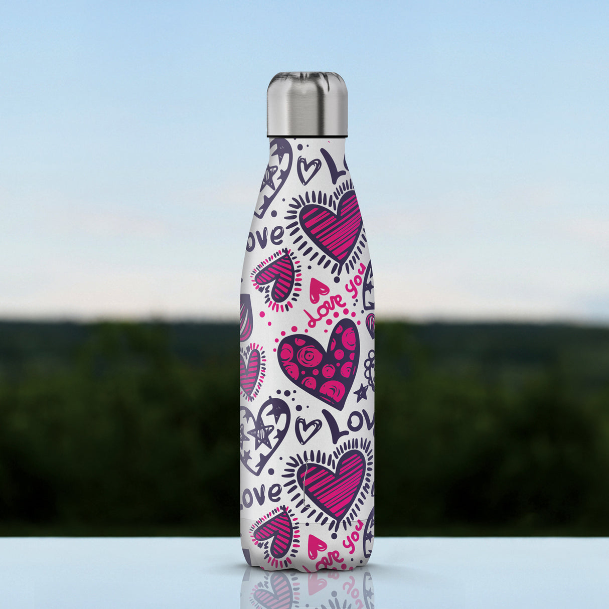 The Steel Bottle - Pop Art Series 500 ml - Love