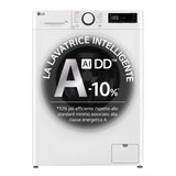LG F4R3010NSWW Lavatrice 10kg AI DD, Classe A-10%, 1400 giri, Lavaggio a vapore