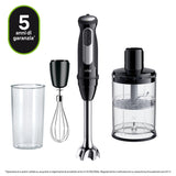 Braun MultiQuick 5 MQ55.254MBK 0,5 L Frullatore ad immersione 1000 W Nero, Acciaio inox