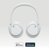 Sony WH-CH720N Cuffie Bluetooth wireless con cancellazione del rumore - Durata della batteria fino a 35 ore e ricarica rapida - Bianco