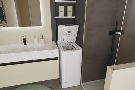 Candy ProWash 500, Lavatrice Carica dall'alto 8 KG, Classe A, 1200 giri, Bianco, Inverter, Wi-Fi, Smart Wash, TCA284TM5-S
