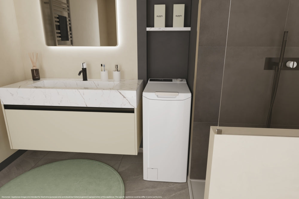 Candy ProWash 500, Lavatrice Carica dall'alto 8 KG, Classe A, 1200 giri, Bianco, Inverter, Wi-Fi, Smart Wash, TCA284TM5-S