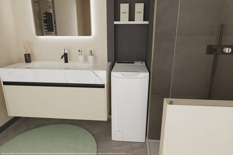 Candy ProWash 500, Lavatrice Carica dall'alto 8 KG, Classe A, 1200 giri, Bianco, Inverter, Wi-Fi, Smart Wash, TCA284TM5-S