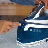 Polti Vaporella Express VE30.10 2200 W 1,6 L Piastra in Ceramica Blu, Bianco