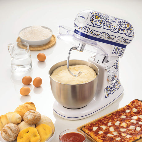 Ariete 1588 Impastatrice Capri, Planetaria, 7 velocità, 2400 Watt, 5,5 litri, Tazza Acciaio Inox