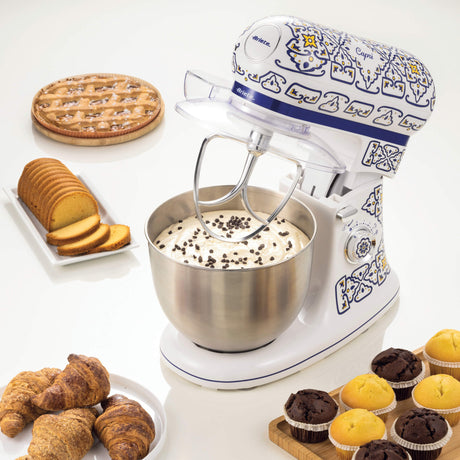 Ariete 1588 Impastatrice Capri, Planetaria, 7 velocità, 2400 Watt, 5,5 litri, Tazza Acciaio Inox