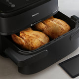 Philips Serie 1000 Airfryer con cestello flexi, Friggitrice ad aria 7.1L, 10 metodi di cottura, App per ricette NA150/00