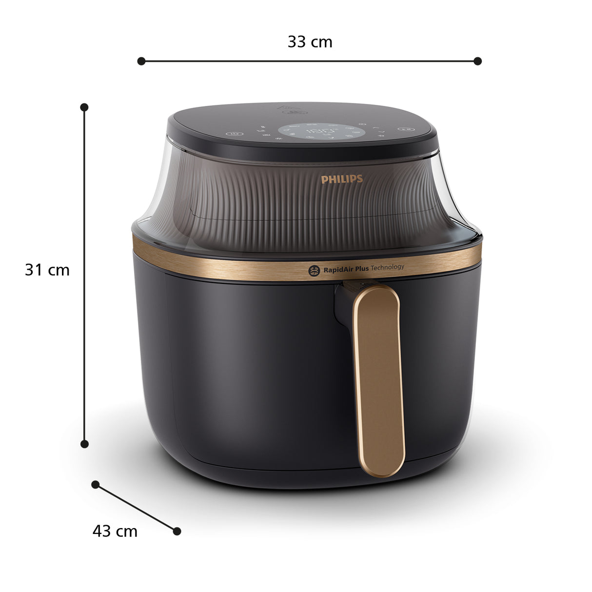Philips Serie 3000 NA332/00 Airfryer 6.2 L, Friggitrice ad aria 16 in 1, App ricettario