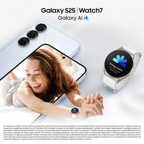 Samsung Galaxy S25 Smartphone AI, Display 6.2'' FHD+ Dynamic AMOLED 2X, Fotocamera 50MP, RAM 12GB, 128GB, 4.000 mAh, Mint