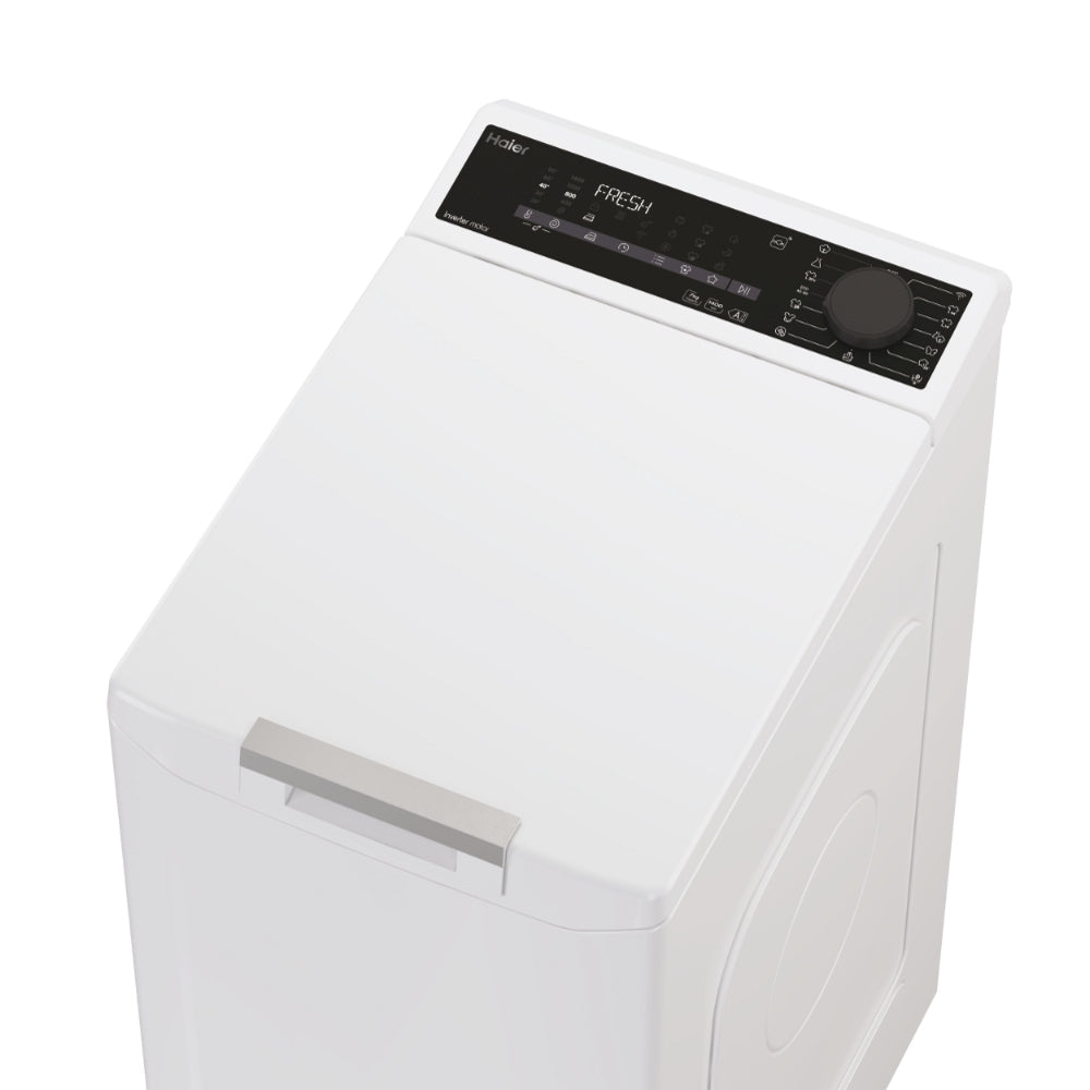 Haier T Series 7, Lavatrice Carica dall'alto 7 KG, Classe A, 1400 giri, Bianco, Inverter, Vapore, THASN476TM5-S