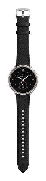 Amazfit Active 2 Round Premium secondo cinturino rosso in silicone Vetro zaffiro con display AMOLED Pagamento contactless Durata della batteria fino a 10 giorni 5 sistemi satellitari & mappe offline