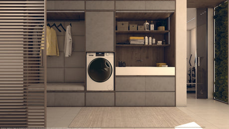 Haier Serie 1, Lavasciuga Slim 9+5 KG, 20% più efficente della classe A, 1400 giri, Bianco, Inverter, Refresh, HWD90-BP14929A-S