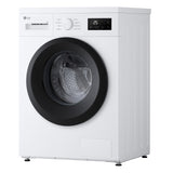 LG F4NA10S8NWK Lavatrice slim 8kg, Classe A, 1400 giri, Programma igiene con vapore, Top rimovibile, White