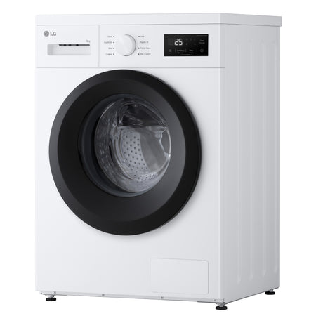 LG F4NA10S8NWK Lavatrice slim 8kg, Classe A, 1400 giri, Programma igiene con vapore, Top rimovibile, White