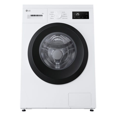 LG F4NA10S8NWK Lavatrice slim 8kg, Classe A, 1400 giri, Programma igiene con vapore, Top rimovibile, White