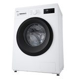 LG F4NA10S8NWK Lavatrice slim 8kg, Classe A, 1400 giri, Programma igiene con vapore, Top rimovibile, White