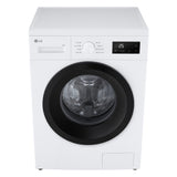 LG F4NA10S8NWK Lavatrice slim 8kg, Classe A, 1400 giri, Programma igiene con vapore, Top rimovibile, White