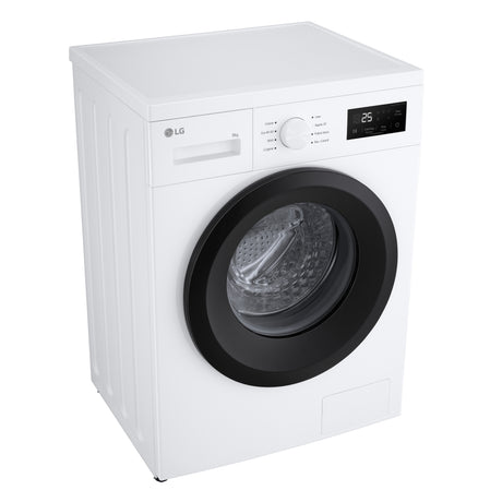 LG F4NA10S8NWK Lavatrice slim 8kg, Classe A, 1400 giri, Programma igiene con vapore, Top rimovibile, White