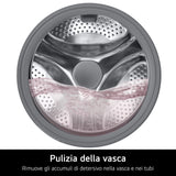 LG F4NA10S8NWK Lavatrice slim 8kg, Classe A, 1400 giri, Programma igiene con vapore, Top rimovibile, White