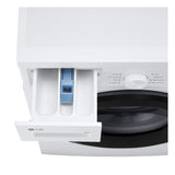 LG F4NA10S8NWK Lavatrice slim 8kg, Classe A, 1400 giri, Programma igiene con vapore, Top rimovibile, White