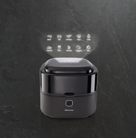 Hisense HAF1350DR Singolo 6,7 L Indipendente 1350 W Friggitrice ad aria calda Nero