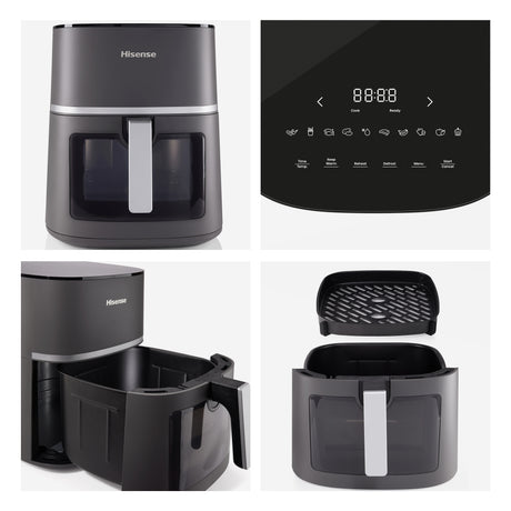 Hisense HAF1900D friggitrice Singolo 7 L 1800 W Friggitrice ad aria calda Nero