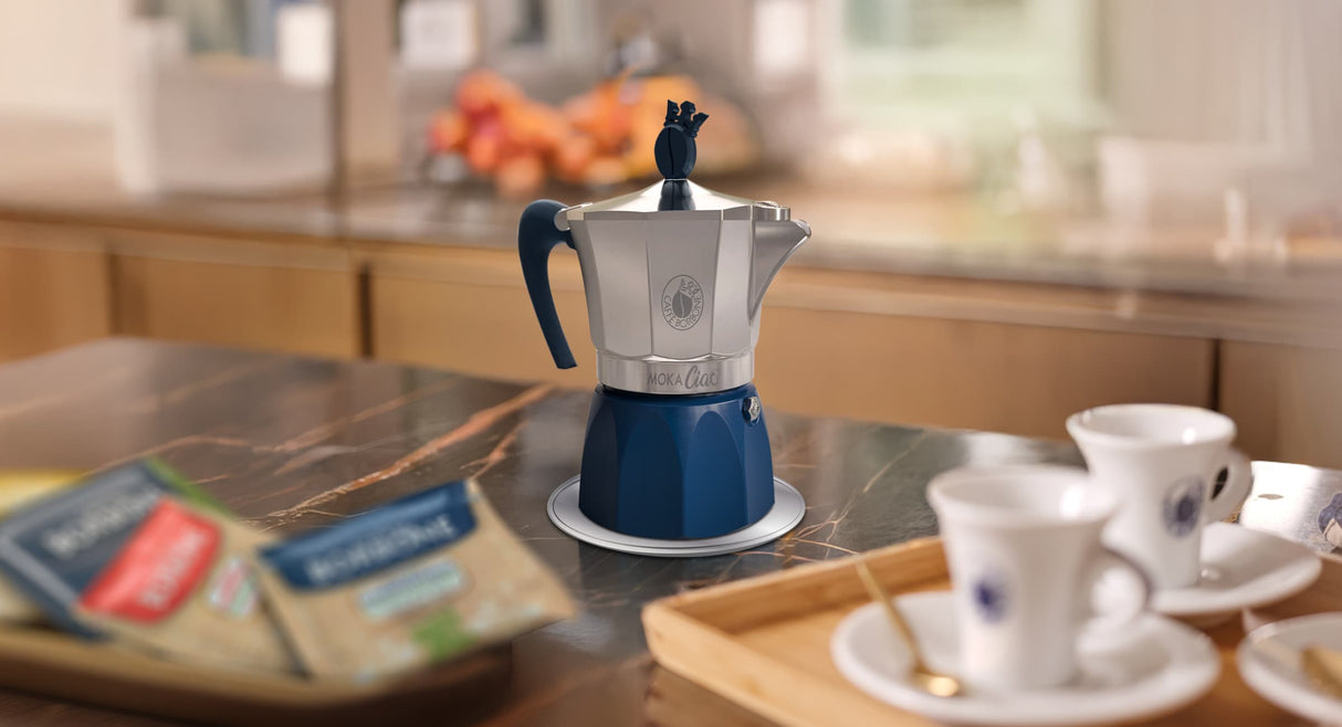 Caffè Borbone Moka Ciao Induzione - Moka compatibile con cialde ESE 44mm + 15 cialde omaggio