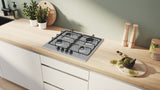 Bosch Serie 4 PGP6B5K85 Piano cottura a gas 60 cm 4 fuochi Acciaio Inox