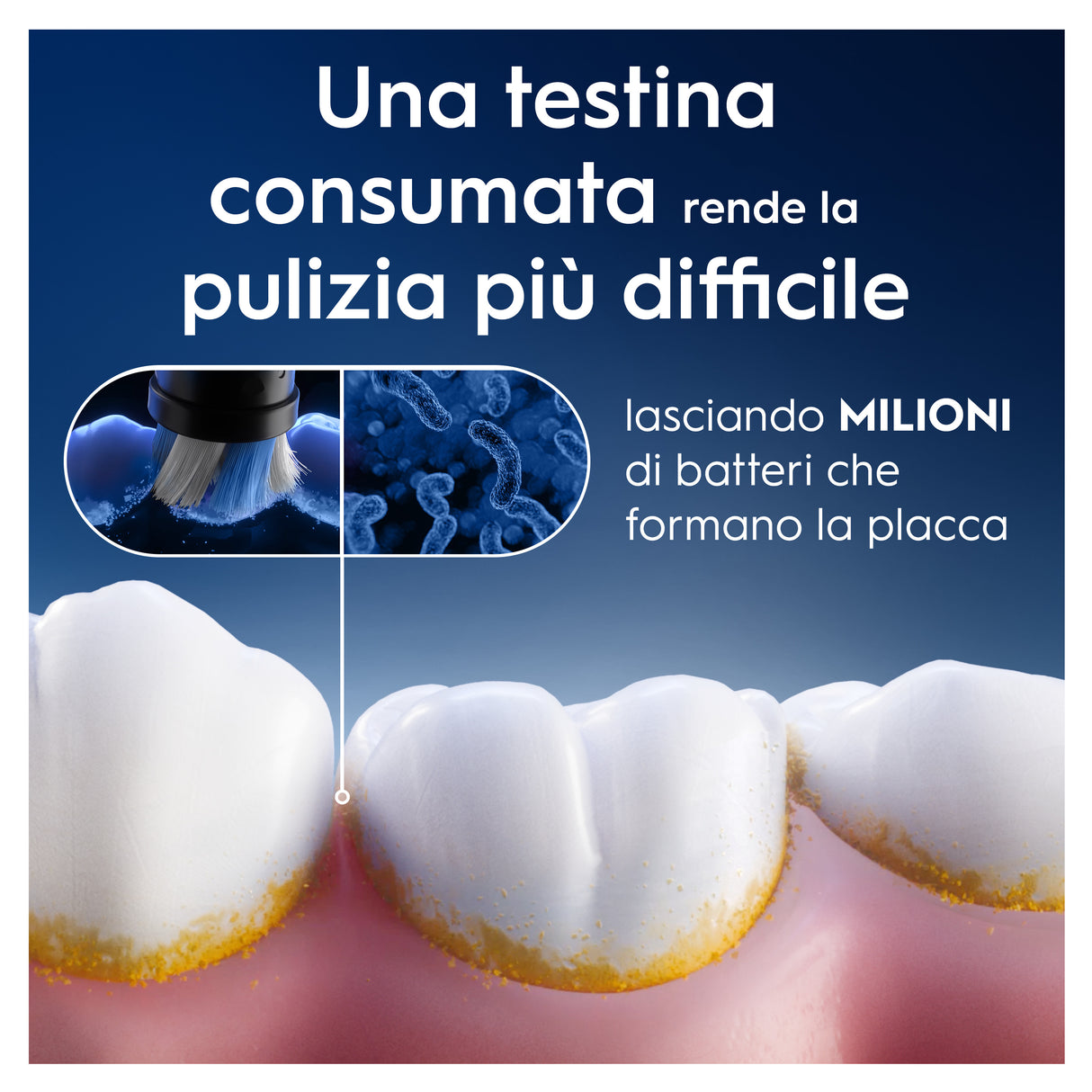 Oral-B Testine di Ricambio iO Series Ultimate Clean, testine rotonde di ricambio originali, con setole CrissCross per pulizia e rimozione della placca avanzate e in profondità, 2