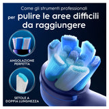 Oral-B Testine di Ricambio iO Series Ultimate Clean, testine rotonde di ricambio originali, con setole CrissCross per pulizia e rimozione della placca avanzate e in profondità, 2