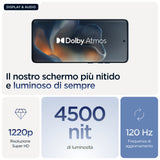 Motorola edge 60 con Moto AI (8/256GB, Fotocamera 50+50+10MP, selfie 50MP, Display 6.67" pOLED 120Hz, MediaTek Dimensity 24M, batteria 5200mAh, ricarica 68W, Android 15), PANTONE Gibraltar Sea