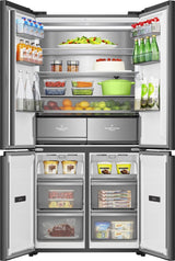 Hisense RQ768N4GBE frigorifero side-by-side Libera installazione 591 L Nero